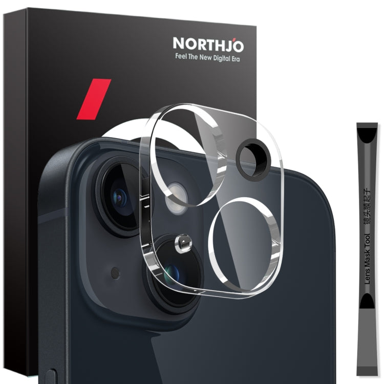 For iPhone 14 / 14 Plus NORTHJO Camera Lens Protector 3D HD Tempered Glass Film(Clear) - iPhone 14 Plus Tempered Glass by NORTHJO | Online Shopping UK | buy2fix