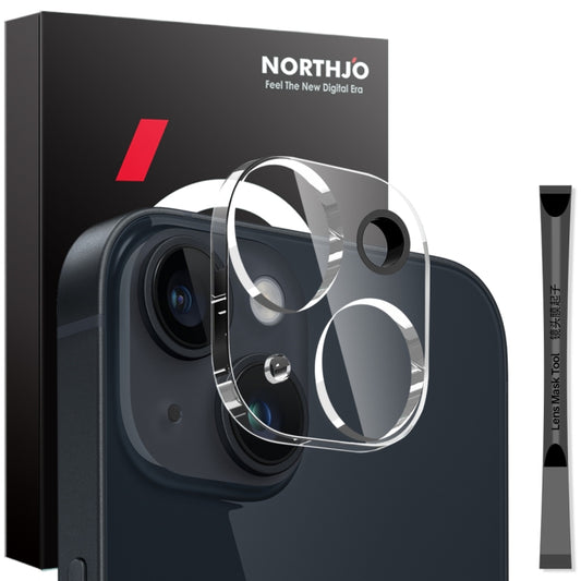 For iPhone 14 / 14 Plus NORTHJO Camera Lens Protector 3D HD Tempered Glass Film(Clear) - iPhone 14 Plus Tempered Glass by NORTHJO | Online Shopping UK | buy2fix