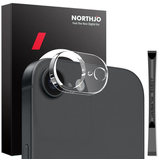 For iPhone 16e NORTHJO Camera Lens Protector 3D HD Tempered Glass Film(Clear) - iPhone 16e Tempered Glass by NORTHJO | Online Shopping UK | buy2fix