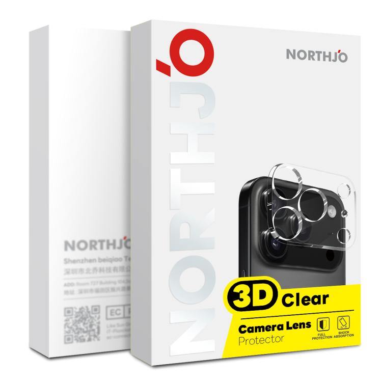 For iPhone 17 Pro Max NORTHJO Camera Lens Protector 3D HD Tempered Glass Film(Clear) - iPhone 17 Pro Max Tempered Glass by NORTHJO | Online Shopping UK | buy2fix