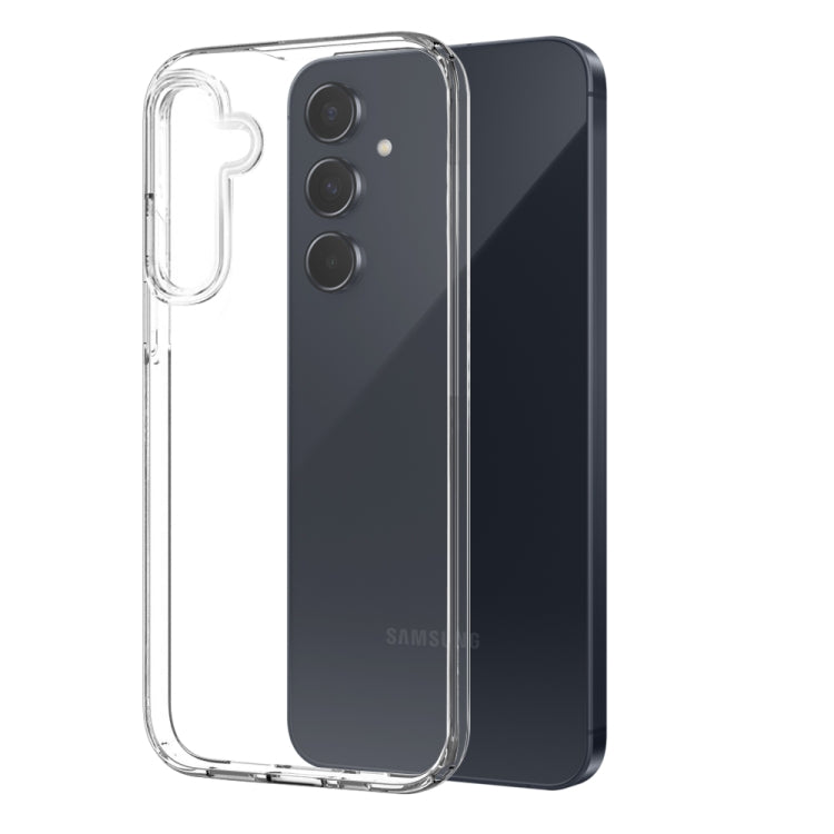 For Samsung Galaxy A55 5G NORTHJO 3 in 1 TPU Phone Case with Screen Protector and Lens Film(Transparent) - Galaxy Phone Cases by NORTHJO | Online Shopping UK | buy2fix