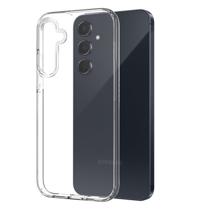 For Samsung Galaxy A55 5G NORTHJO 3 in 1 TPU Phone Case with Screen Protector and Lens Film(Transparent) - Galaxy Phone Cases by NORTHJO | Online Shopping UK | buy2fix