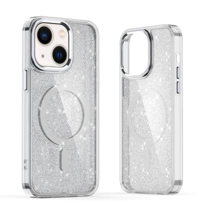 For iPhone 13 Glitter MagSafe Shockproof Phone Case(Grey) by buy2fix