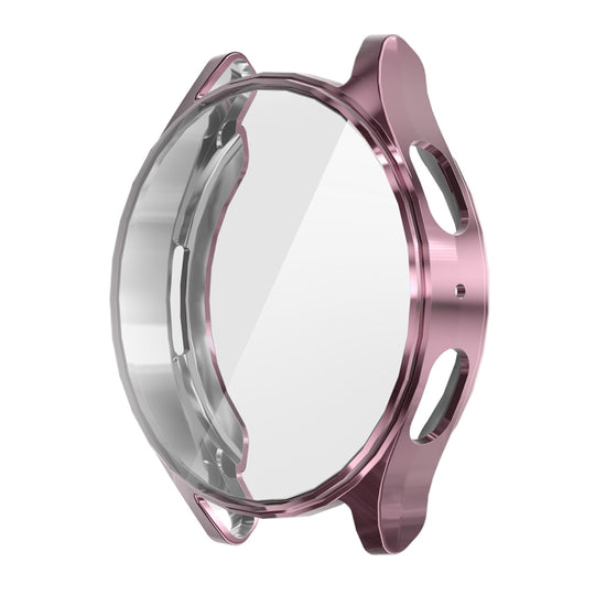 For Samsung Galaxy Watch7 40mm ENKAY Hat-Prince Full Coverage Electroplated Soft TPU Case with Screen Protection(Pink)