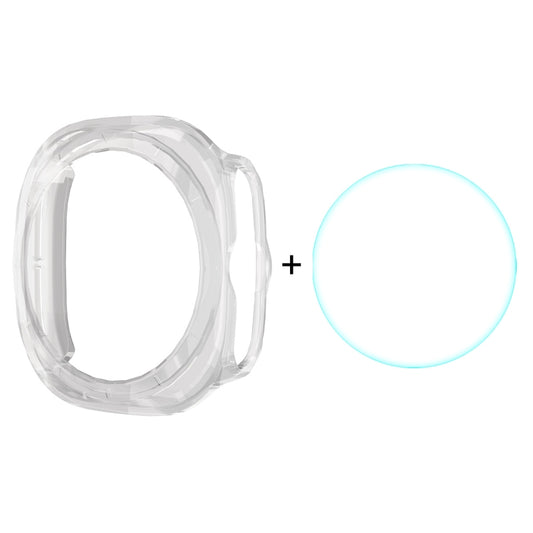 For Samsung Galaxy Watch Ultra 47mm / Ultra 2025 ENKAY Hat-Prince Electroplated Hard PC Cover + 0.2mm 9H Glass Screen Protector(Transparent) - Watch Cases by ENKAY | Online Shopping UK | buy2fix
