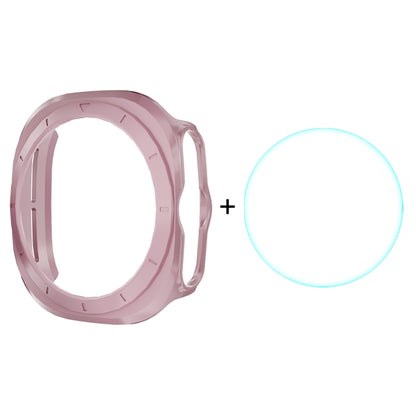 For Samsung Galaxy Watch Ultra 47mm / Ultra 2025 ENKAY Hat-Prince Electroplated Hard PC Cover + 0.2mm 9H Glass Screen Protector(Pink) - Watch Cases by ENKAY | Online Shopping UK | buy2fix