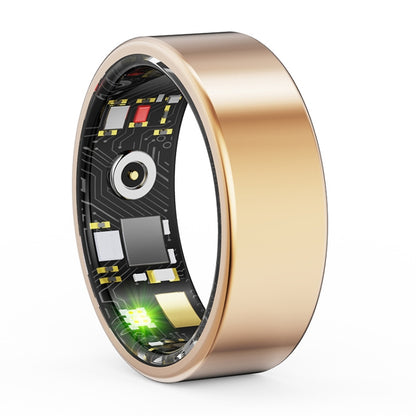 R11M SIZE 9 Smart Ring, Support Heart Rate / Blood Oxygen / Sleep / Multiple Sports Modes(Gold) by buy2fix