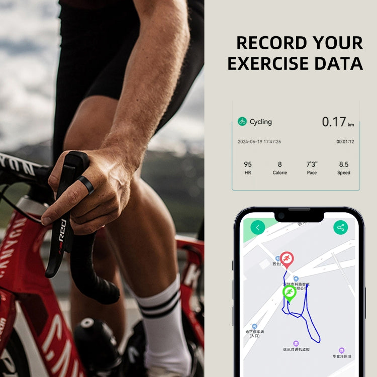 R11M SIZE 10 Smart Ring, Support Heart Rate / Blood Oxygen / Sleep / Multiple Sports Modes(Gold) by buy2fix