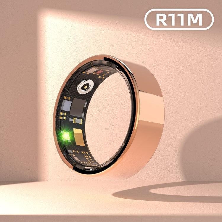 R11M SIZE 12 Smart Ring, Support Heart Rate / Blood Oxygen / Sleep / Multiple Sports Modes(Gold) by buy2fix