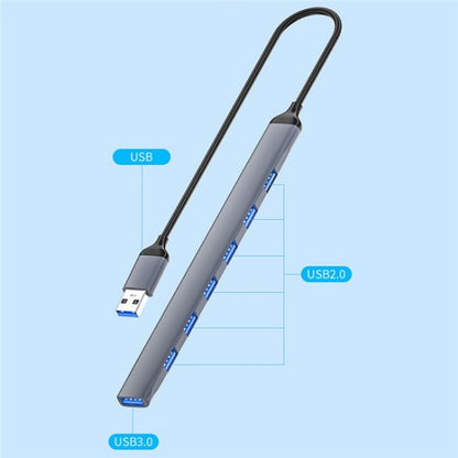 ADS-303A Data Transmission USB 3.0 / 2.0 Hub Expansion Dock Station 7-Port USB Adapter by buy2fix