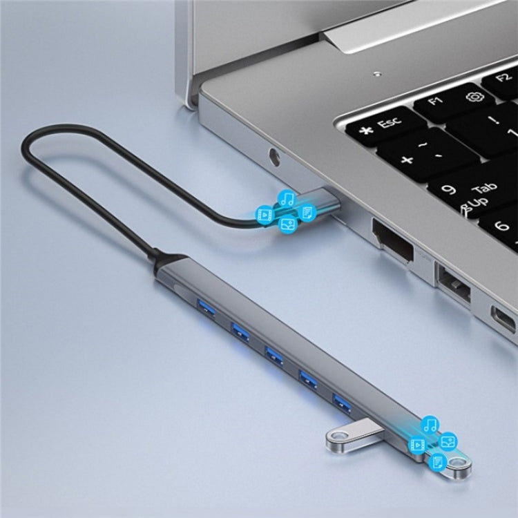 ADS-303A Data Transmission USB 3.0 / 2.0 Hub Expansion Dock Station 7-Port USB Adapter by buy2fix