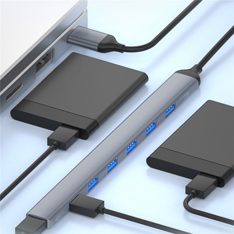 ADS-303A Data Transmission USB 3.0 / 2.0 Hub Expansion Dock Station 7-Port USB Adapter by buy2fix