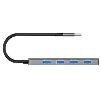 ADS-305C Aluminum Alloy Type-C to 4-Ports USB3.0 USB HUB Laptop Phone Adapter Splitter by buy2fix