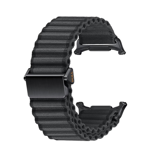 For Apple Watch Ultra 2 49mm Off Road Magnetic Buckle Braided Nylon Watch Band(Dark Gray) by buy2fix