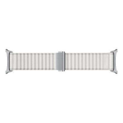 For Apple Watch Ultra 49mm Off Road Magnetic Buckle Braided Nylon Watch Band(White) by buy2fix