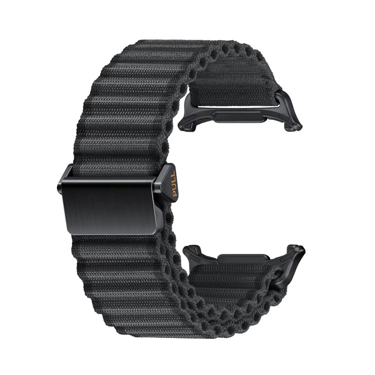 For Apple Watch Ultra 49mm Off Road Magnetic Buckle Braided Nylon Watch Band(Dark Gray) by buy2fix