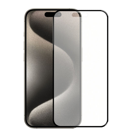 For iPhone 15 Pro NORTHJO Matte Silkscreen Anti-Fingerprint Tempered Glass Film - iPhone 15 Pro Tempered Glass by NORTHJO | Online Shopping UK | buy2fix