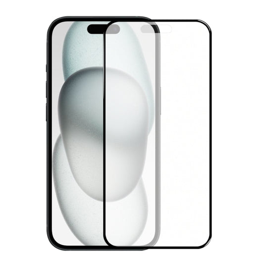 For iPhone 15 NORTHJO Matte Silkscreen Anti-Fingerprint Tempered Glass Film - iPhone 15 Tempered Glass by NORTHJO | Online Shopping UK | buy2fix
