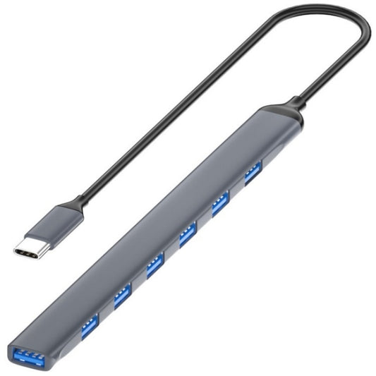 ADS-303C 7 Port USB 3.0 HUB Docking Station For Laptop / Tablet / PC, Type-C Port by buy2fix