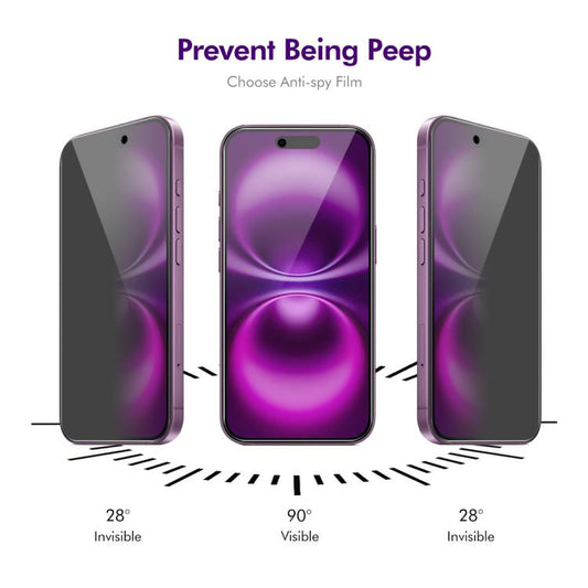 For iPhone Air ENKAY Hat-Prince 28 Degree Anti-peeping Privacy Tempered Glass Film - iPhone Air Tempered Glass by ENKAY | Online Shopping UK | buy2fix