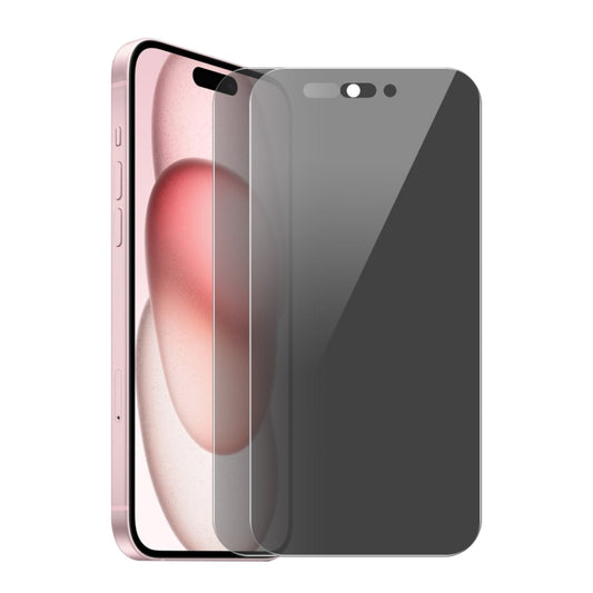 For iPhone 15 2pcs ENKAY Hat-Prince 28 Degree Anti-peeping Privacy Tempered Glass Film - iPhone 15 Tempered Glass by ENKAY | Online Shopping UK | buy2fix