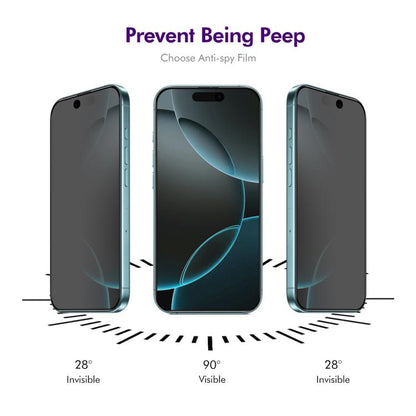 For iPhone 17 Pro Max 2pcs ENKAY Hat-Prince 28 Degree Anti-peeping Privacy Tempered Glass Film - Tempered Glass Film by ENKAY | Online Shopping UK | buy2fix