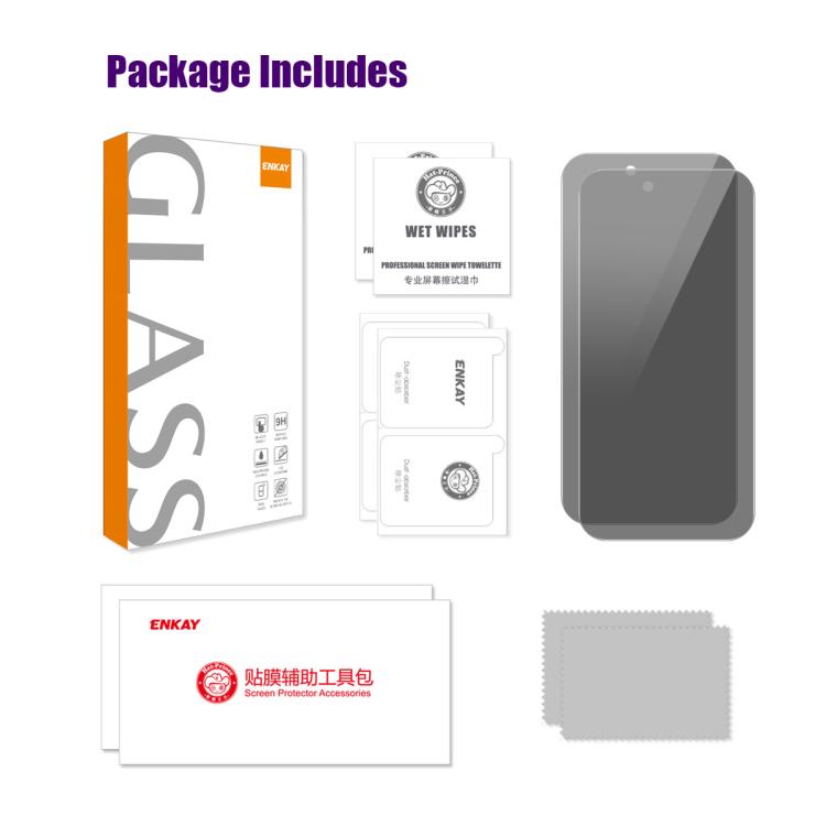 For iPhone 17 Air 2pcs ENKAY Hat-Prince 28 Degree Anti-peeping Privacy Tempered Glass Film - iPhone 17 Air Tempered Glass by ENKAY | Online Shopping UK | buy2fix