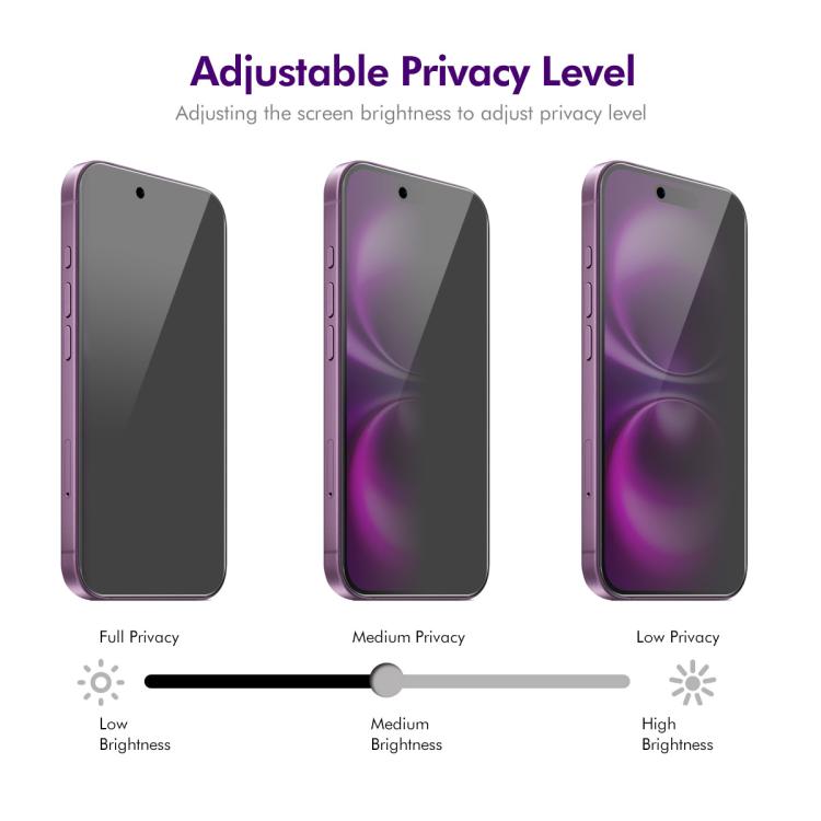 For iPhone Air 5pcs ENKAY Hat-Prince 28 Degree Anti-peeping Privacy Tempered Glass Film - iPhone Air Tempered Glass by ENKAY | Online Shopping UK | buy2fix
