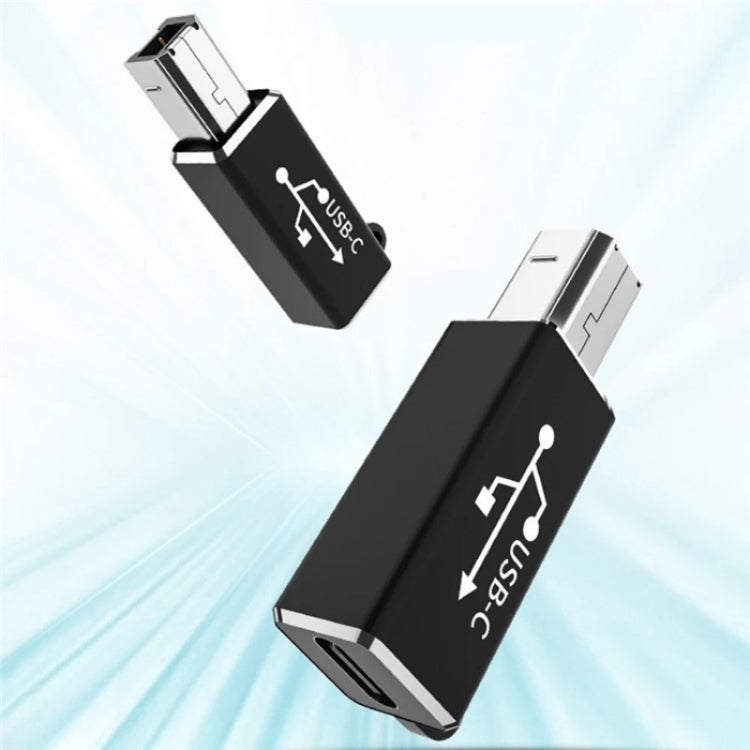 ADS-618 USB-C / Type-C Female to MIDI Male Electric Piano Printer Scanner Adapter(Silver) by buy2fix