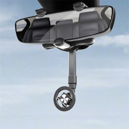 23-H06 Magnetic Phone Bracket Adjustable Angle Car Rearview Mirror Mount Holder by buy2fix