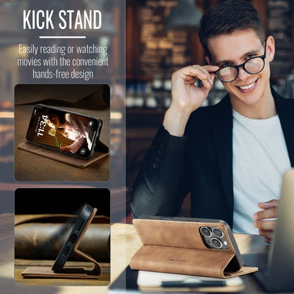 For iPhone 16 Pro Max CaseMe 013 Multifunctional Horizontal Flip Leather Phone Case(Brown) by CaseMe