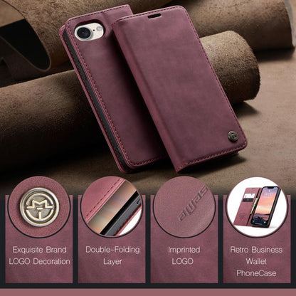 For iPhone 16e CaseMe 013 Multifunctional Horizontal Flip Leather Phone Case(Red) - iPhone 16e Cases by CaseMe | Online Shopping UK | buy2fix