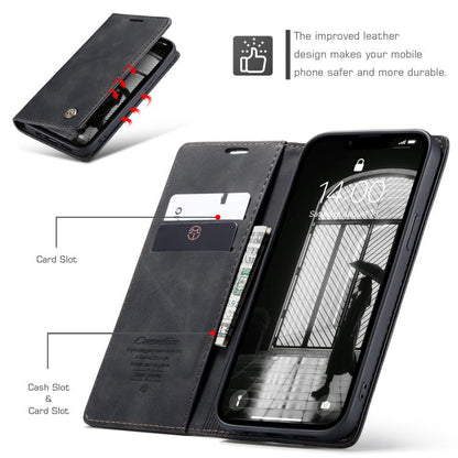 For iPhone 16e CaseMe 013 Multifunctional Horizontal Flip Leather Phone Case(Black) - iPhone 16e Cases by CaseMe | Online Shopping UK | buy2fix