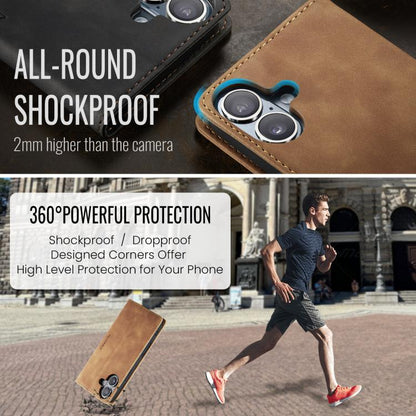 For iPhone 17 CaseMe 013 Multifunctional Horizontal Flip Leather Phone Case(Brown) - iPhone 17 Cases by CaseMe | Online Shopping UK | buy2fix