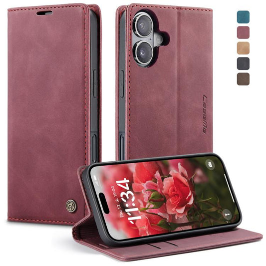 For iPhone 17 CaseMe 013 Multifunctional Horizontal Flip Leather Phone Case(Red) - iPhone 17 Cases by CaseMe | Online Shopping UK | buy2fix