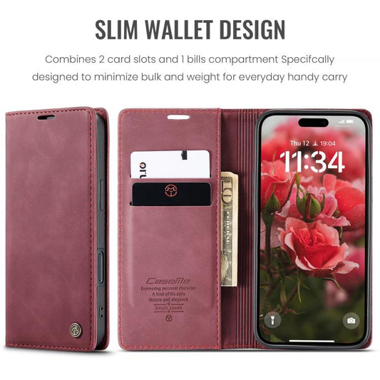 For iPhone 17 CaseMe 013 Multifunctional Horizontal Flip Leather Phone Case(Red) - iPhone 17 Cases by CaseMe | Online Shopping UK | buy2fix