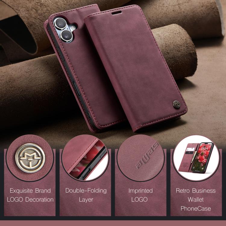 For iPhone 17 CaseMe 013 Multifunctional Horizontal Flip Leather Phone Case(Red) - iPhone 17 Cases by CaseMe | Online Shopping UK | buy2fix
