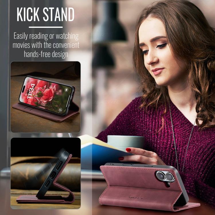 For iPhone 17 CaseMe 013 Multifunctional Horizontal Flip Leather Phone Case(Red) - iPhone 17 Cases by CaseMe | Online Shopping UK | buy2fix