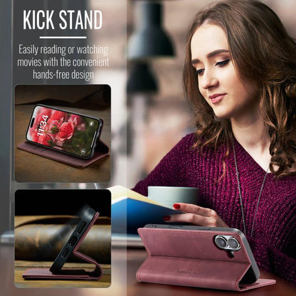 For iPhone 17 CaseMe 013 Multifunctional Horizontal Flip Leather Phone Case(Red) - iPhone 17 Cases by CaseMe | Online Shopping UK | buy2fix