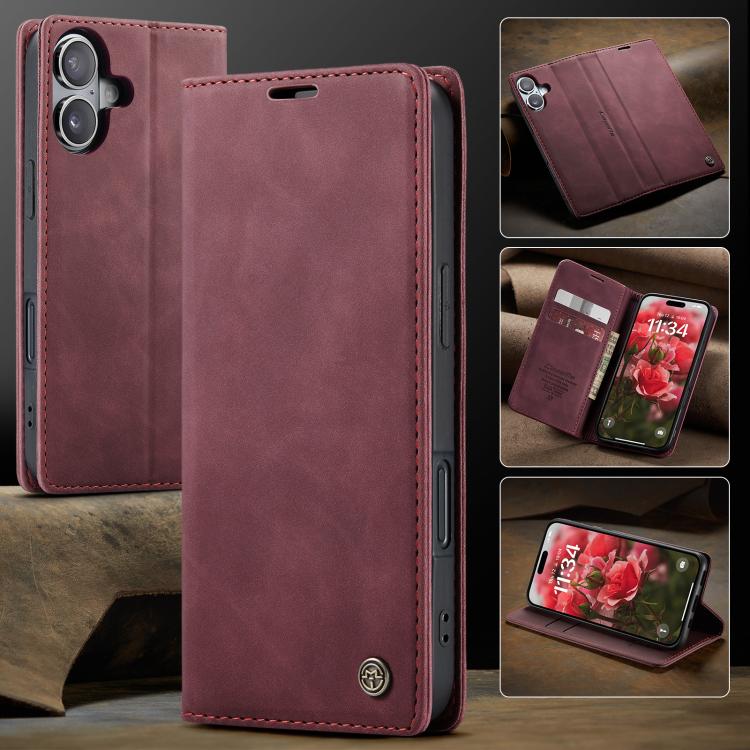 For iPhone 17 CaseMe 013 Multifunctional Horizontal Flip Leather Phone Case(Red) - iPhone 17 Cases by CaseMe | Online Shopping UK | buy2fix