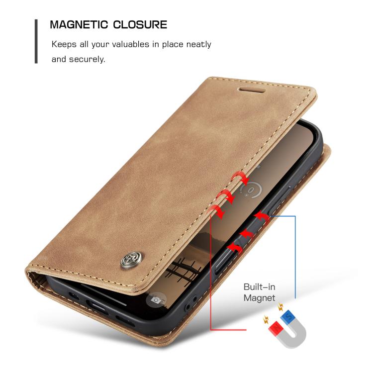 For iPhone 17 Pro CaseMe 013 Multifunctional Horizontal Flip Leather Phone Case(Brown) - iPhone 17 Pro Cases by CaseMe | Online Shopping UK | buy2fix