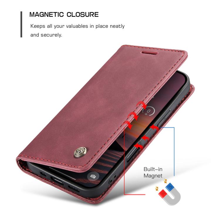 For iPhone 17 Pro Max CaseMe 013 Multifunctional Horizontal Flip Leather Phone Case(Red) - iPhone 17 Pro Max Cases by CaseMe | Online Shopping UK | buy2fix