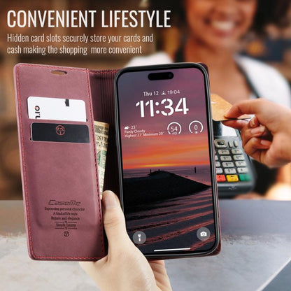 For iPhone 17 Pro Max CaseMe 013 Multifunctional Horizontal Flip Leather Phone Case(Red) - iPhone 17 Pro Max Cases by CaseMe | Online Shopping UK | buy2fix