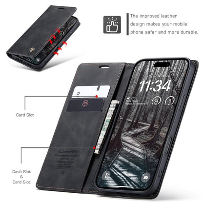 For iPhone 17 Pro Max CaseMe 013 Multifunctional Horizontal Flip Leather Phone Case(Black) - iPhone 17 Pro Max Cases by CaseMe | Online Shopping UK | buy2fix