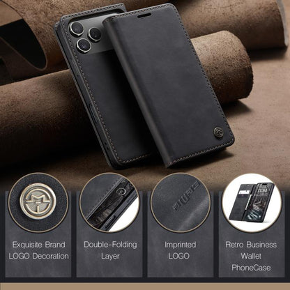 For iPhone 17 Pro Max CaseMe 013 Multifunctional Horizontal Flip Leather Phone Case(Black) - iPhone 17 Pro Max Cases by CaseMe | Online Shopping UK | buy2fix