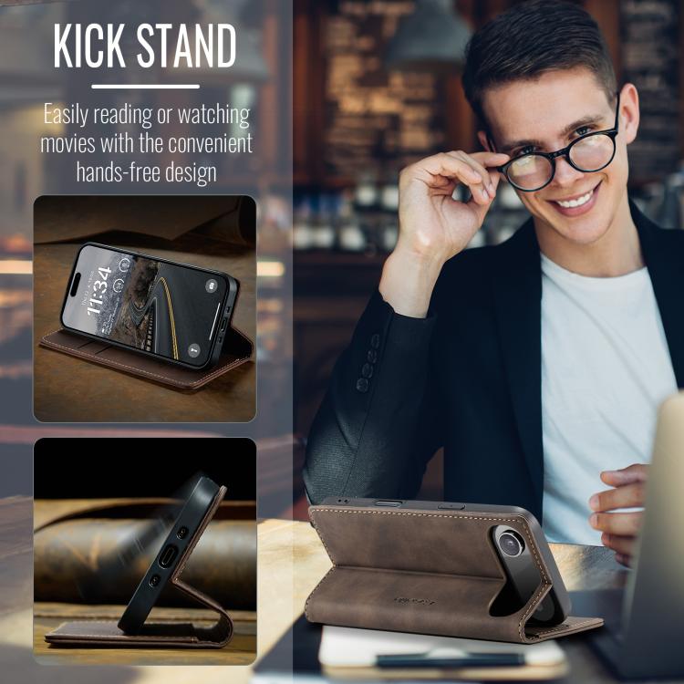 For iPhone Air CaseMe 013 Multifunctional Horizontal Flip Leather Phone Case(Coffee) - iPhone Air Cases by CaseMe | Online Shopping UK | buy2fix