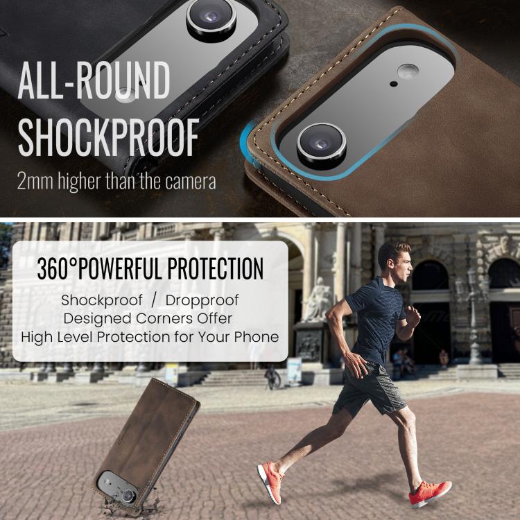 For iPhone Air CaseMe 013 Multifunctional Horizontal Flip Leather Phone Case(Coffee) - iPhone Air Cases by CaseMe | Online Shopping UK | buy2fix