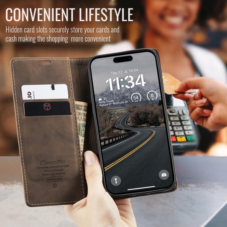 For iPhone Air CaseMe 013 Multifunctional Horizontal Flip Leather Phone Case(Coffee) - iPhone Air Cases by CaseMe | Online Shopping UK | buy2fix