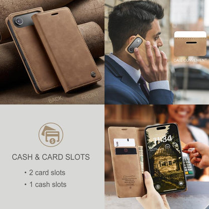 For iPhone Air CaseMe 013 Multifunctional Horizontal Flip Leather Phone Case(Brown) - iPhone Air Cases by CaseMe | Online Shopping UK | buy2fix