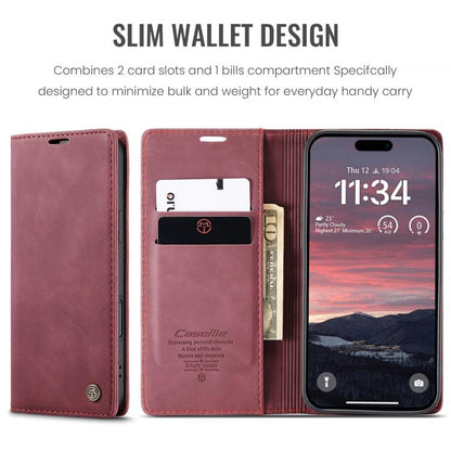 For iPhone 17 Air CaseMe 013 Multifunctional Horizontal Flip Leather Phone Case(Red) - iPhone 17 Air Cases by CaseMe | Online Shopping UK | buy2fix